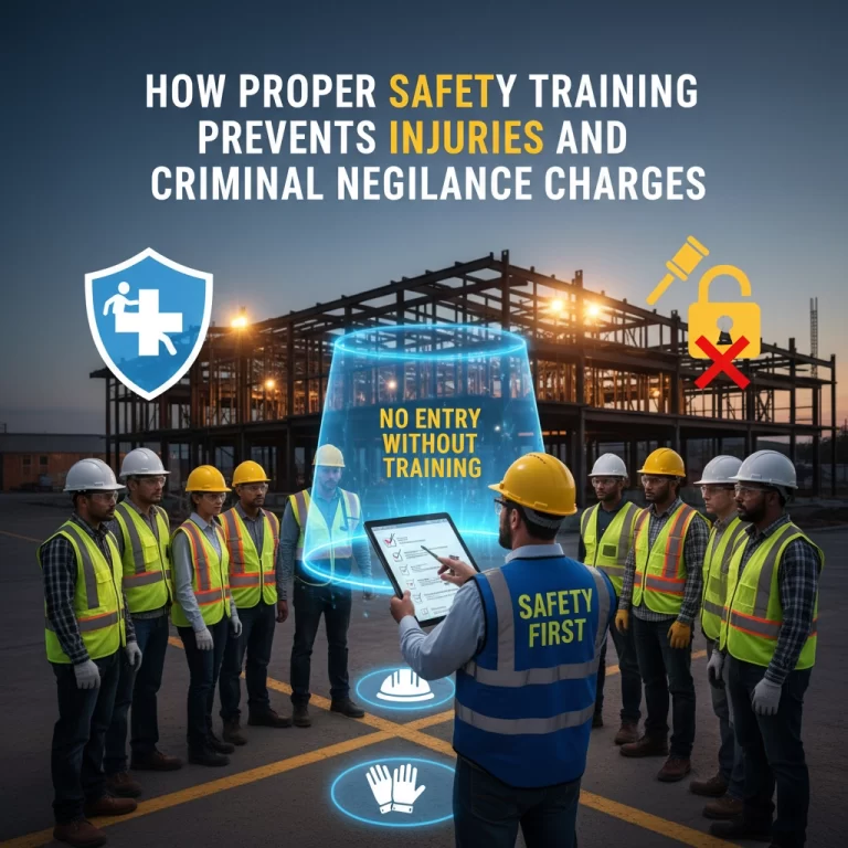 How Proper Safety Training Prevents Injuries and Criminal Negligence Charges
