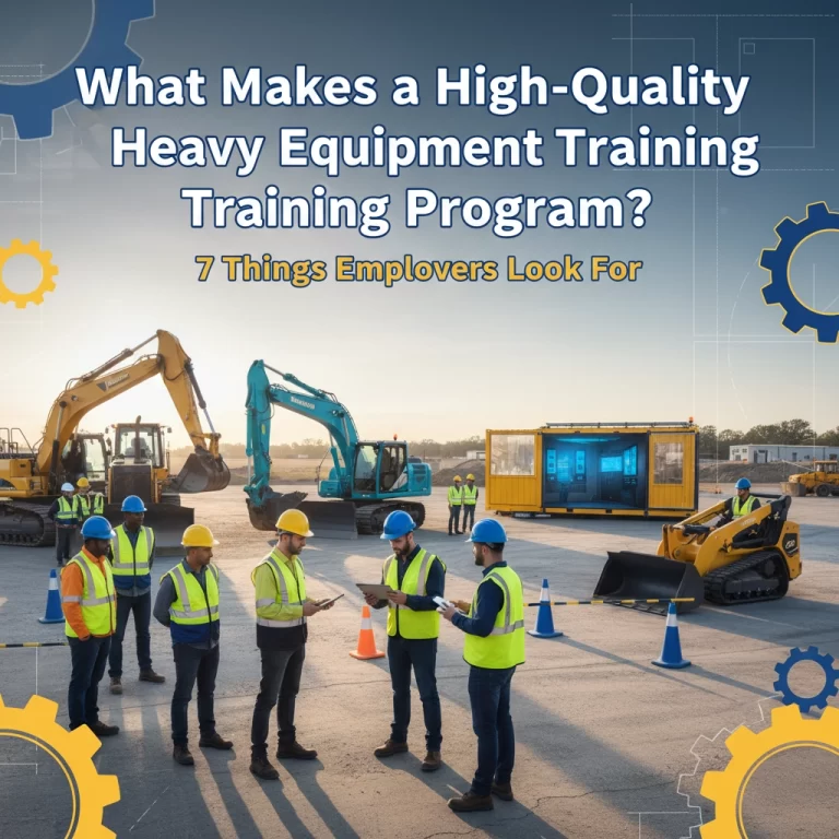 What Makes a High-Quality Heavy Equipment Training Program? 7 Things Employers Look For