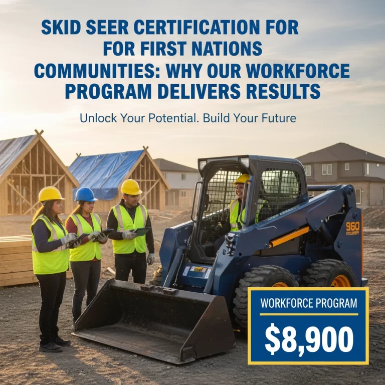 First Nations Training Manitoba: Skid Steer Certification and Skid Steer Training for Communities and Why Our $8,900 Workforce Program Delivers Results